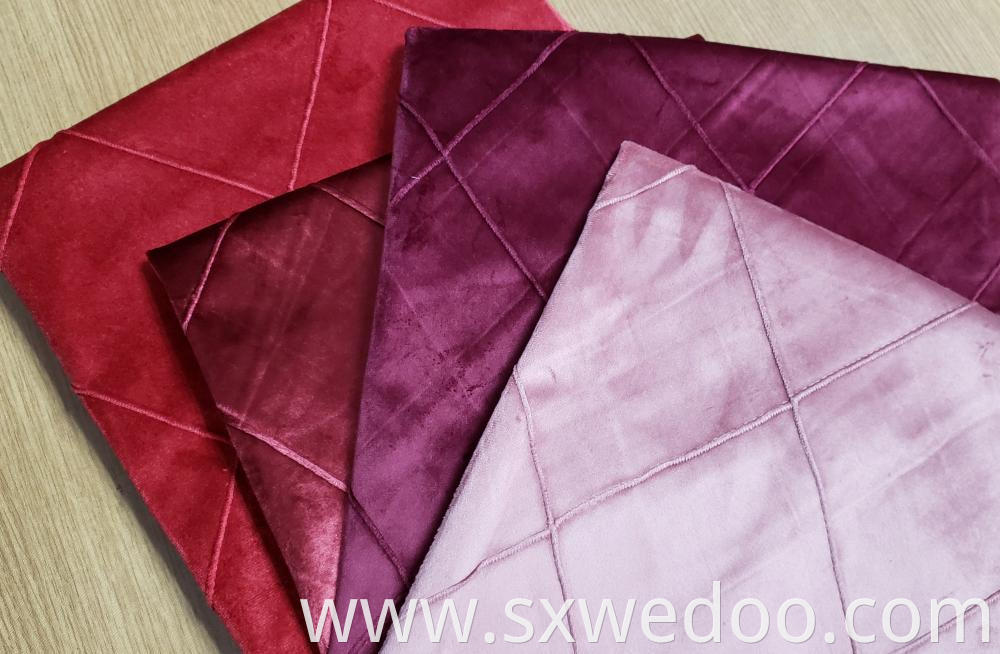 Plaid Velvet Fabric